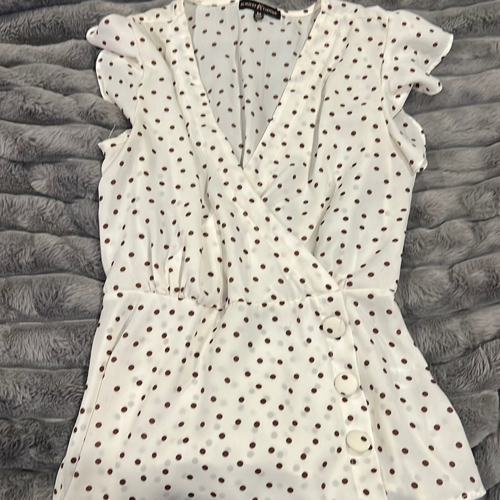 Almost Famous Polka Dot Top